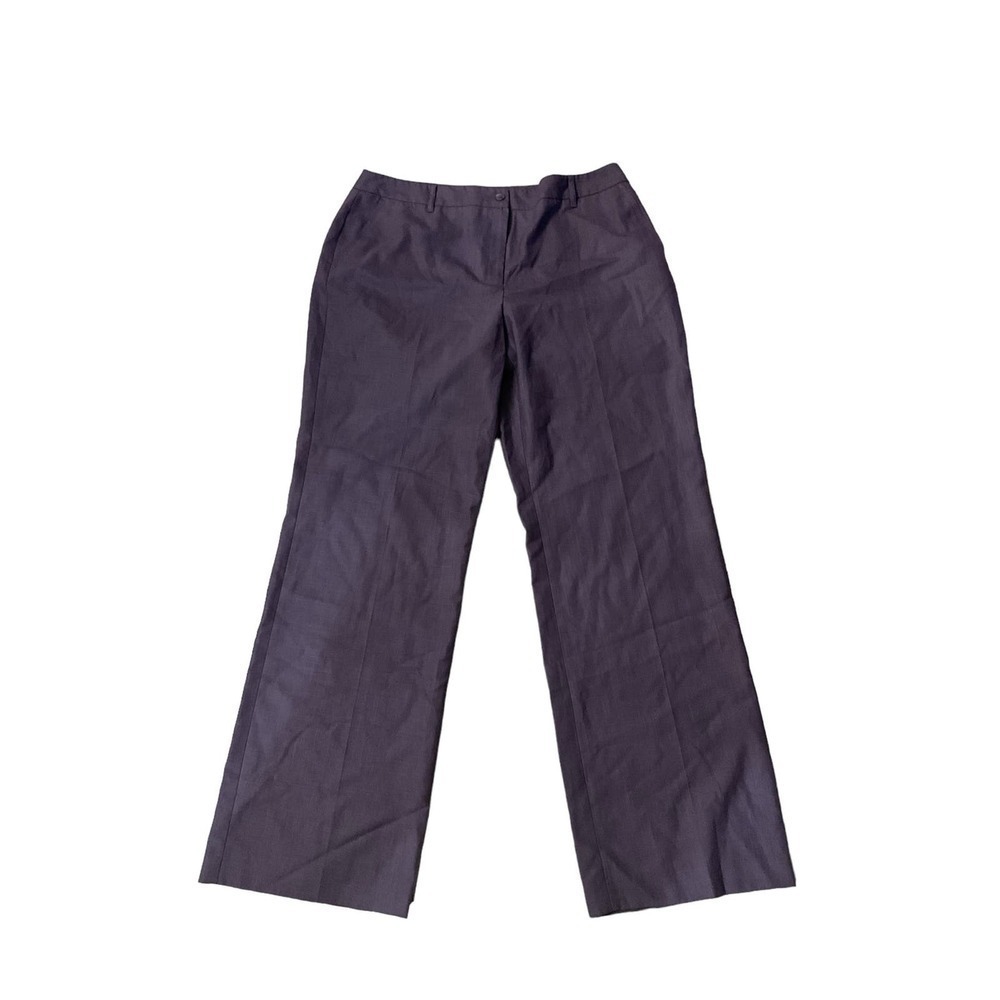 Oscar by Oscar De La Renta Trousers Pants Women's 14 Purple   Wide‎ Leg
